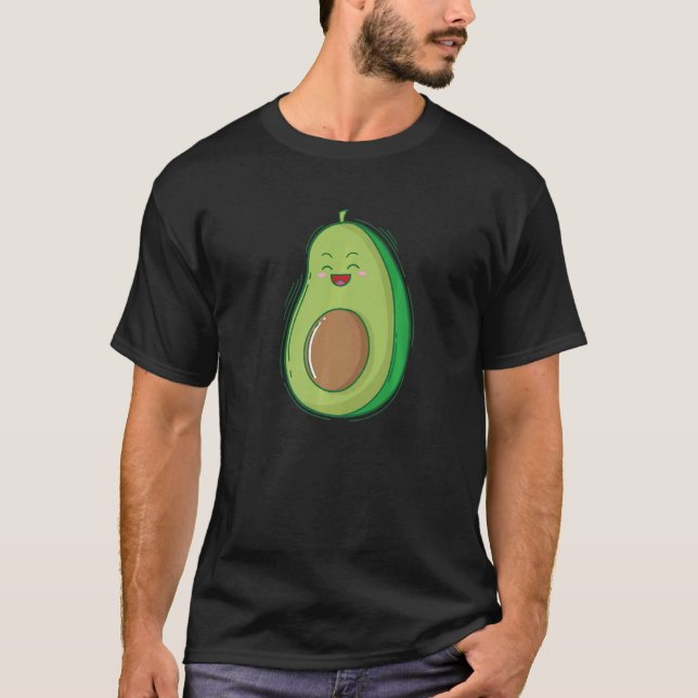 Avocado Fruit rejoicing T Shirt (Framsida)