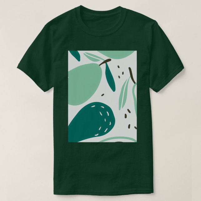 Avocado Fruits Handsome Design T Shirt (Design framsida)