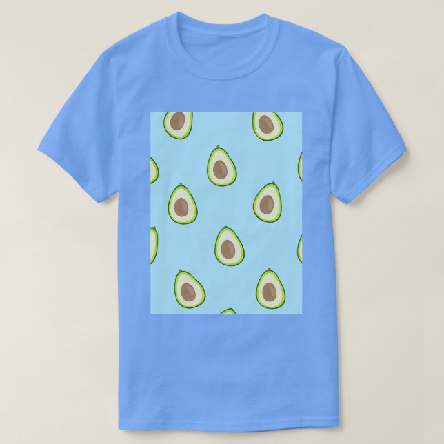 Avocado Fruits Juicy Fruit Contour T Shirt (Design framsida)