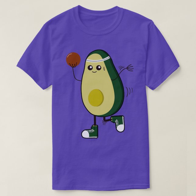 Avocado Funny Bowling Sport Fruit Superfood Vegan T Shirt (Design framsida)