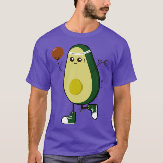 Avocado Funny Bowling Sport Fruit Superfood Vegan T Shirt