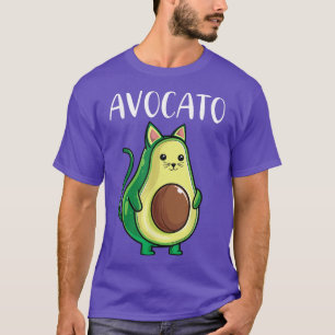 Avocado Funny Cat Women Avocato Vegan Vegetarian T Shirt