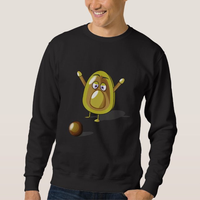 Avocado Galenhetare Avocado Kärlek Avocado Baby Lång Ärmad Tröja (Framsida)
