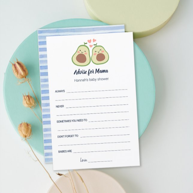 Avocado Gender Neutral Baby Shower Advice Mamma (Avocado Gender Neutral Baby Shower Advice Mama)
