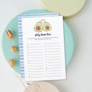 Avocado Gender Neutral Baby Shower Barn namn
