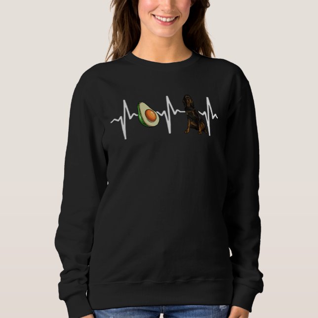 Avocado Gordon Setter Heartslag Hund T Shirt (Framsida)