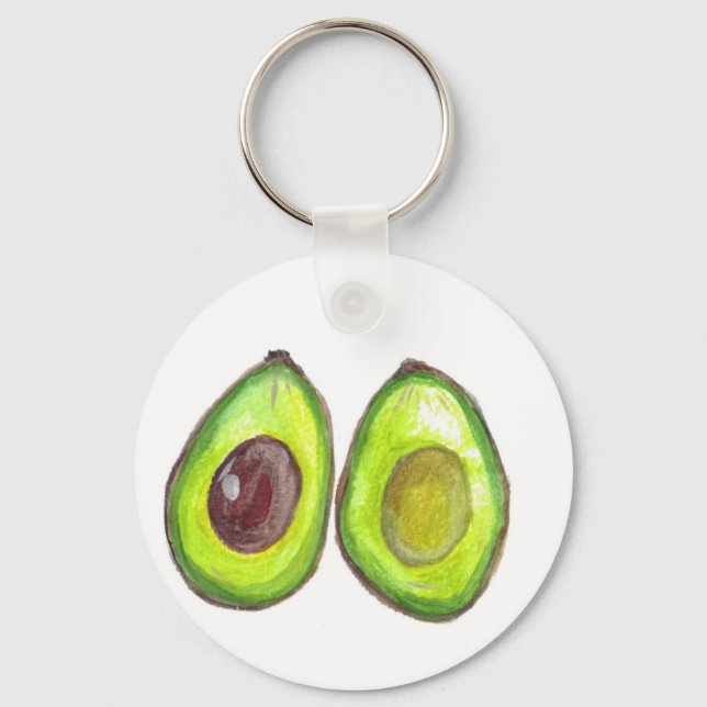 Avocado green fruit nyckelring (Framsida)