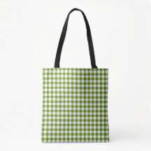 Avocado Green Plaid Gingham Retro Color