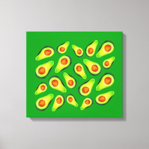 Avocado grönt health Fruodie Foodie Canvastryck