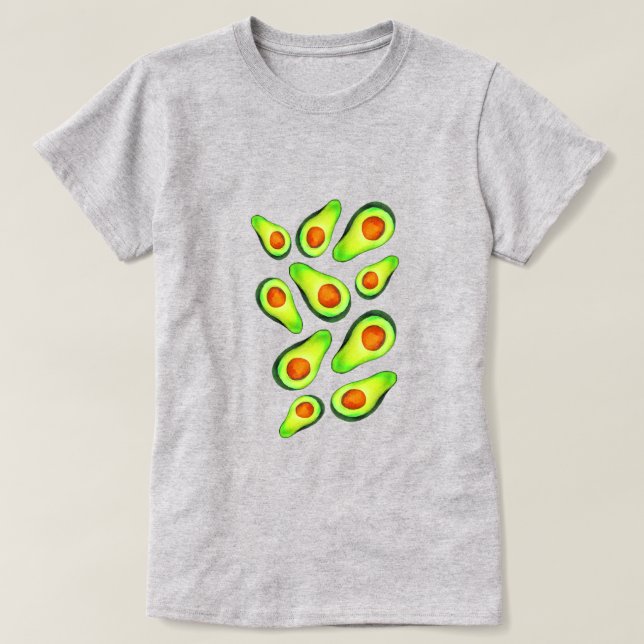 Avocado grönt health Fruodie Foodie T Shirt (Design framsida)