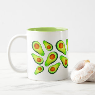 Avocado grönt health Fruodie Foodie Två-Tonad Mugg
