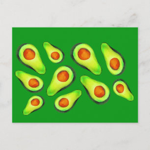 Avocado grönt health Fruodie Foodie Vykort