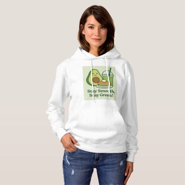 Avocado & Grönt Smoothie - Håll dig utjämnad, håll T Shirt (Hel framsida)