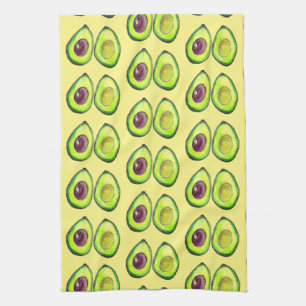 Avocado Grönt Vegan Foodie Vegeterian Foodie Kökshandduk