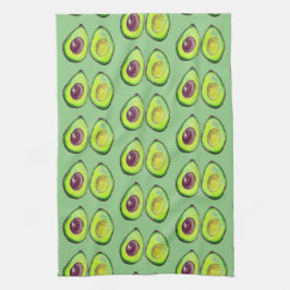 Avocado Grönt Vegan Foodie Vegeterian Foodie Kökshandduk