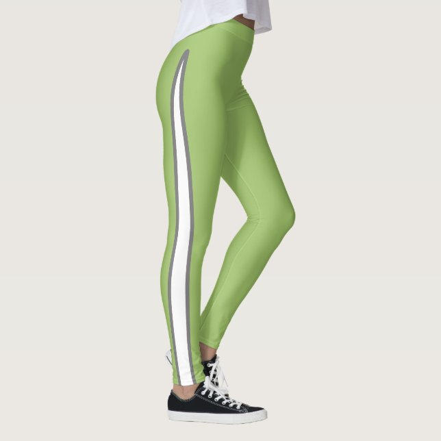 Avocado-Grönten för designern har fokus Leggings (Höger)