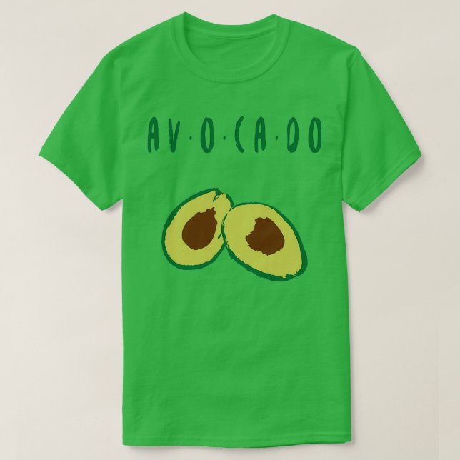 Avocado Guacamole 2 T Shirt (Design framsida)