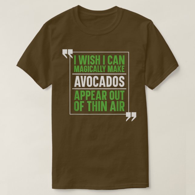 Avocado Guacamole Costume  Magical Avocado Lover  T Shirt (Design framsida)