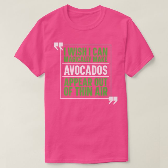 Avocado Guacamole CostumeMagic Avocado Älskare T Shirt (Design framsida)
