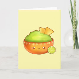 Avocado Guacamole och Tortilla Chip Kort