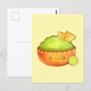 Avocado Guacamole och Tortilla Chip Vykort