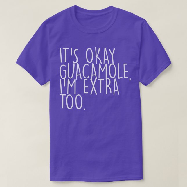 Avocado GuacamoleDess Okey Guacamole Guacamole T Shirt (Design framsida)