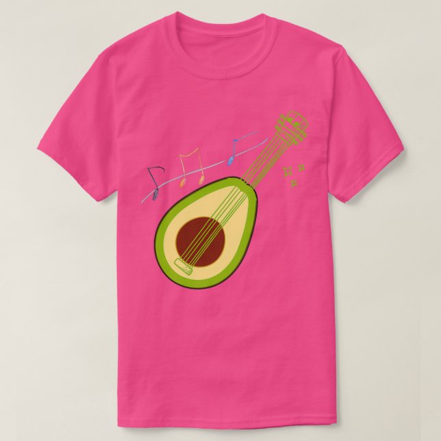 Avocado Guitar 2 T Shirt (Design framsida)