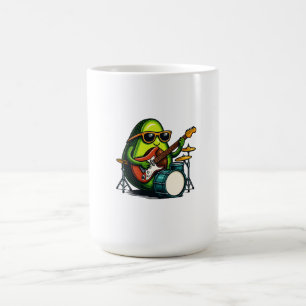 Avocado Guitarist Art Coola Fruit Band Magisk Mugg