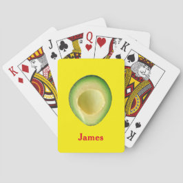 Avocado Gult Red 4James (Namn) Casinokort