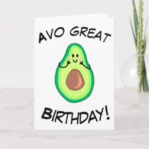 Avocado Hälsning Card Kort