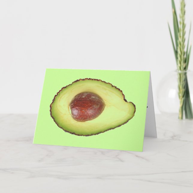 Avocado-hälsningskort Kort (Framsida)