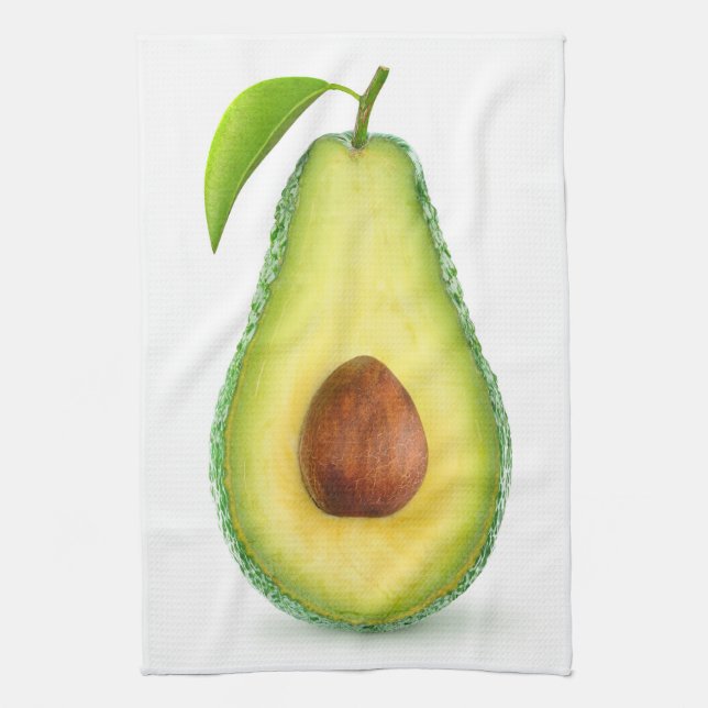 Avocado halv kökshandduk (Vertikal)