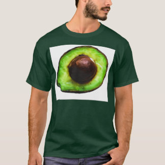 Avocado halv oljemålning 1 t shirt