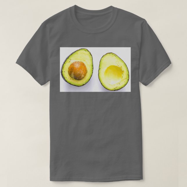 Avocado halves Classic TShirt T Shirt (Design framsida)