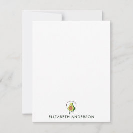 Avocado Health Coach Minimalist Personlig Note Anteckningskort