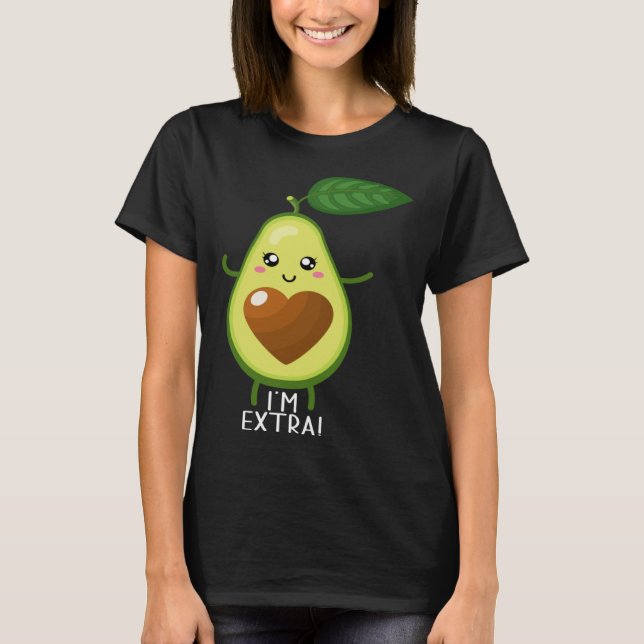 Avocado Healthy Fruit Guacamole Vegetarian Vegan 1 T Shirt (Framsida)