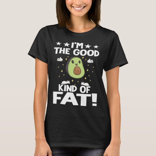 Avocado  Healthy Fruit Guacamole Vegetarian Vegan  T Shirt (Framsida)