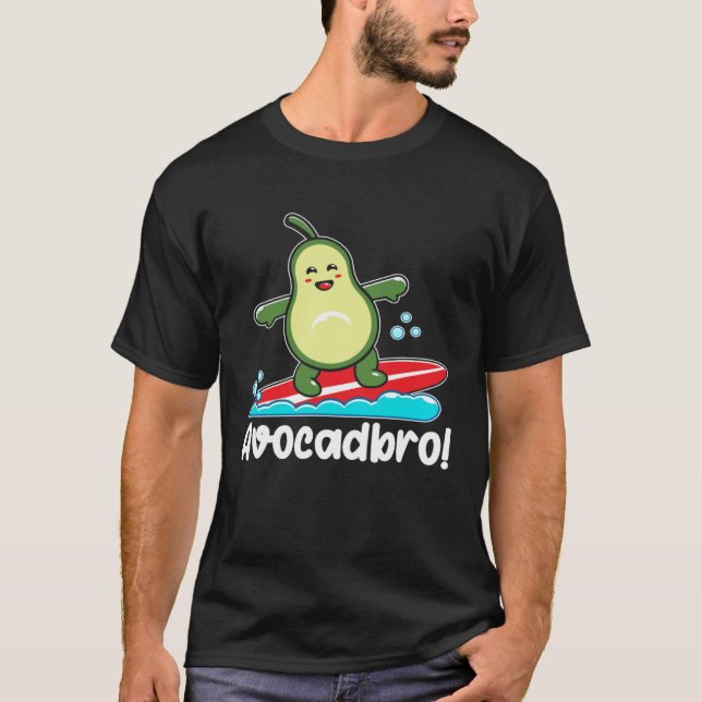 Avocado  Healthy Fruit Guacamole Vegetarian Vegan  T Shirt (Framsida)