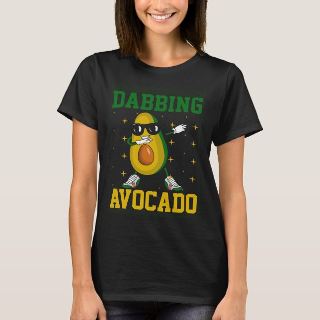 Avocado  Healthy Fruit Guacamole Vegetarian Vegan  T Shirt (Framsida)