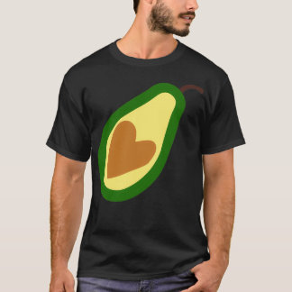 Avocado Heart Stickers Vegan Healthy T Shirt