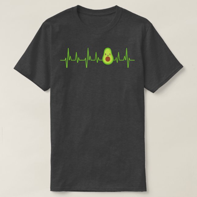 Avocado Heartbeat - avocado for men and women T-Sh T Shirt (Design framsida)