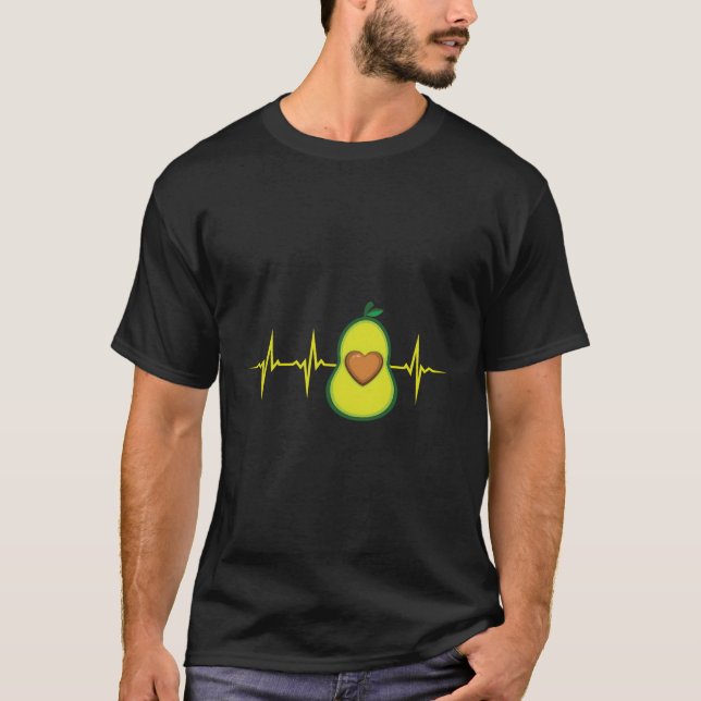 Avocado Heartslag Avocado Älskare T Shirt (Framsida)