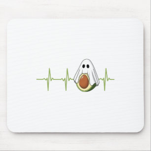 Avocado Heartslag Halloween Ghost Boocado Vegan Me Musmatta