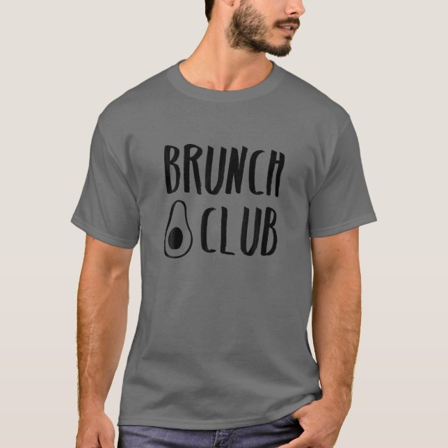 Avocado, hela livsmedelsfabrik, WFPB, Vegan Brunc T Shirt (Framsida)