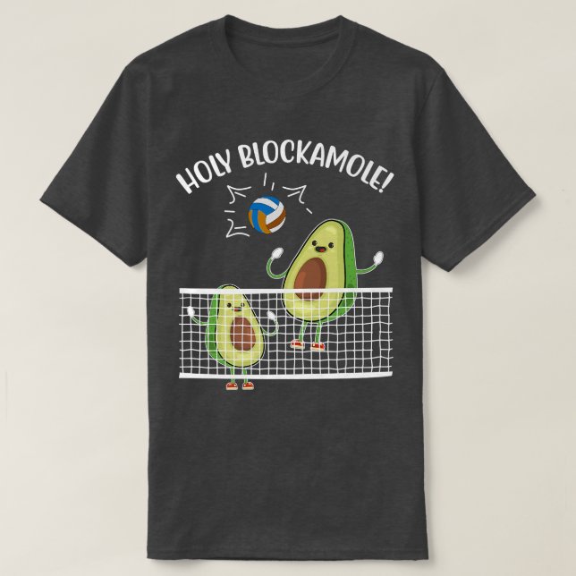 Avocado Heliga Blackamole Volleyball Älskare Idrot T Shirt (Design framsida)