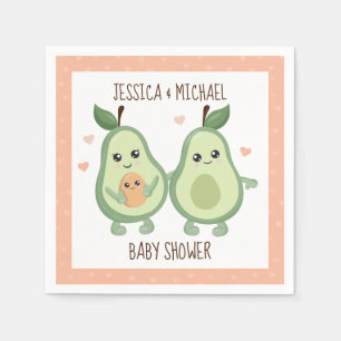 Avocado Heliga Guacamole Baby Shower Pappersservett