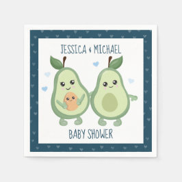 Avocado Heliga Guacamole Baby Shower Pappersservett