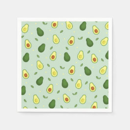 Avocado Heliga Guacamole Grönt Baby Shower Birthda Pappersservett