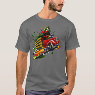 Avocado Hot rod Food Guacamole Lastbil Hot rod Avo T Shirt