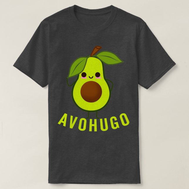 Avocado Hugger Funny Avohugo T Shirt (Design framsida)